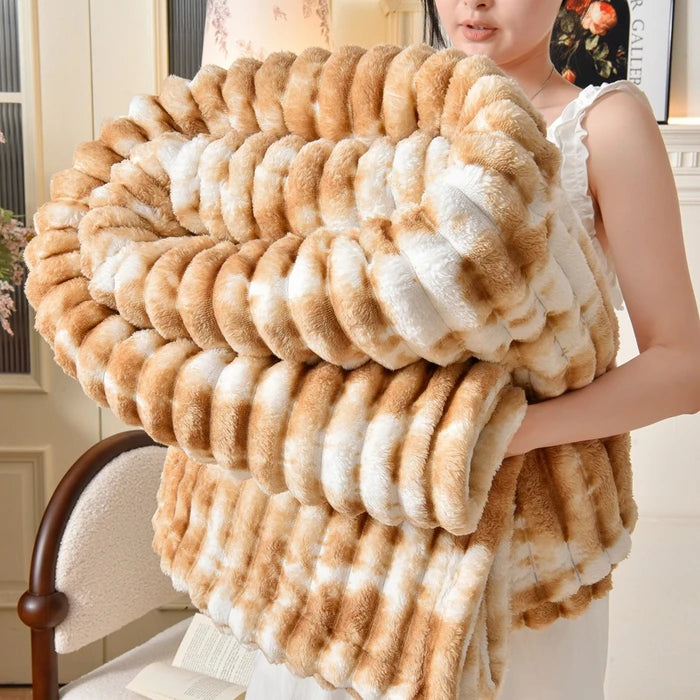 Flannel Blanket Queen Size Spring, Autumn Warm Blankets Soft Plush Sofa Throw Blanket.