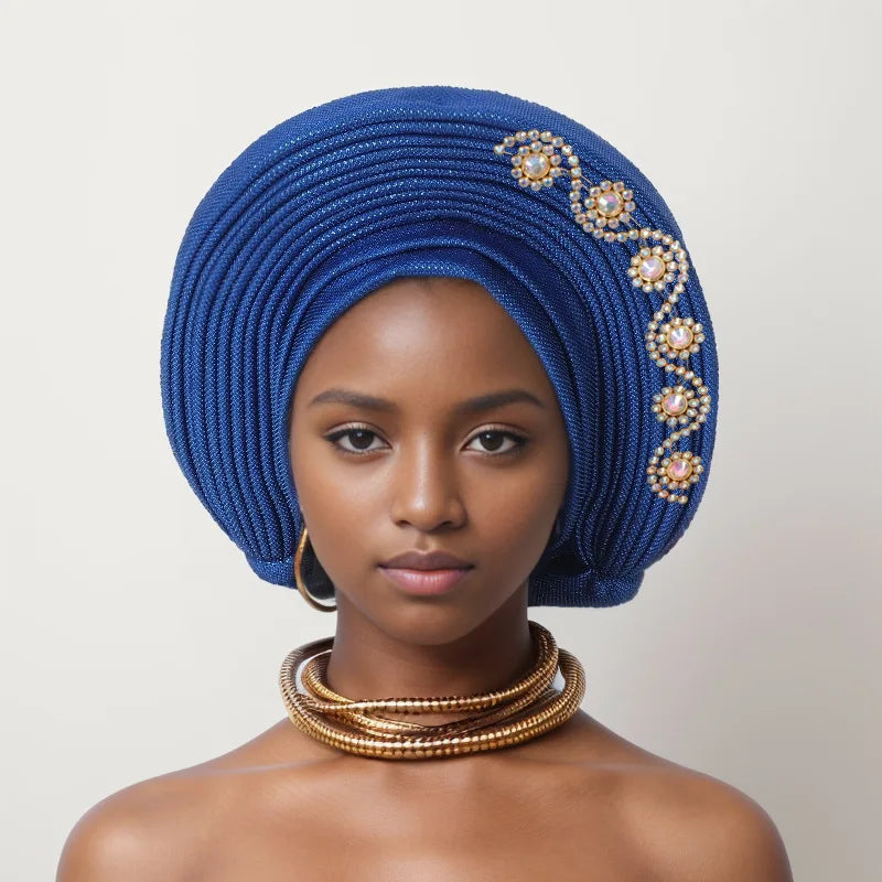 African Head tie Turbans for Women Muslim Headwear.