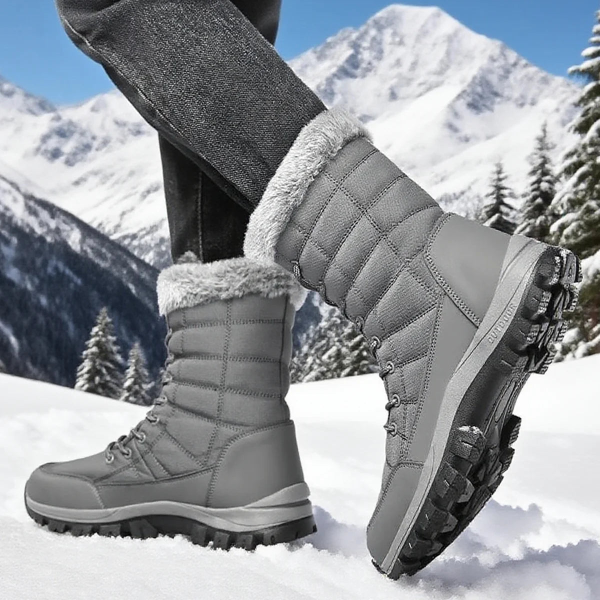 Winter Boots For Men Rubber Boots Keep Warm waterproof  Snow Boots