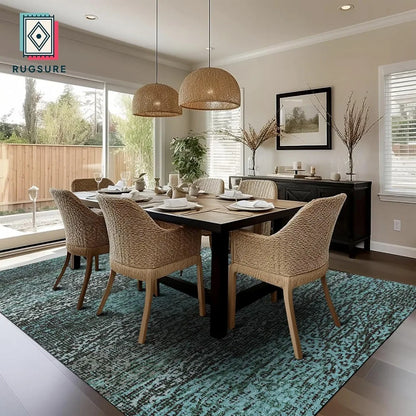 Stain & Water Resistant Non-Slip Rug for Living Room, Bedroom, Nursery