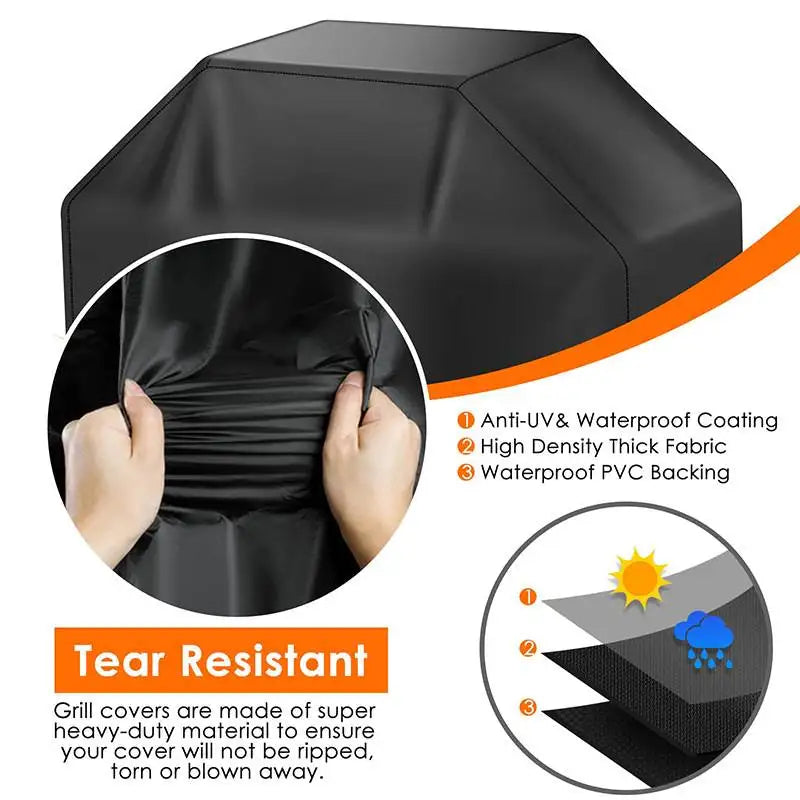 Outdoor BBQ Cover Dustproof Waterproof for Cross-Border Barbecue .