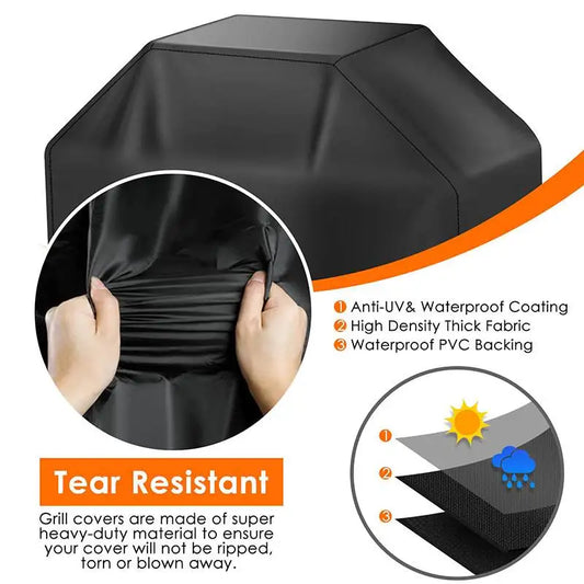 Outdoor BBQ Cover Dustproof Waterproof for Cross-Border Barbecue .