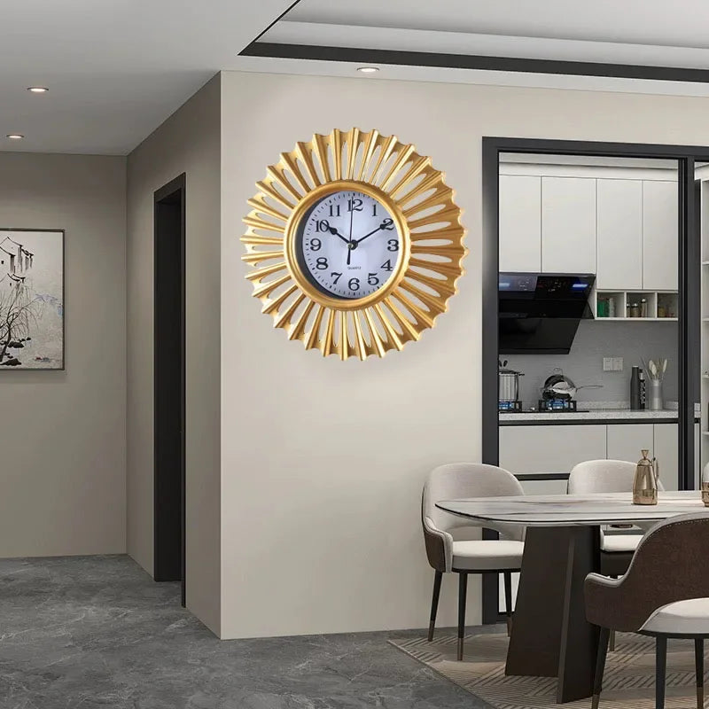 Rustic Retro Wall Clock, Quartz Battery Operated Non Ticking Mute no tick.