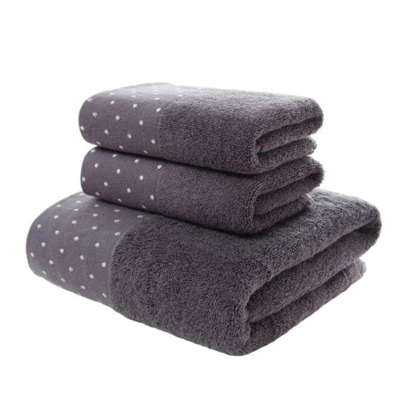 3 Piece Bath Towels Set 100% Cotton, 1 Bath Towel, 2 Hand Towel, Luxury Bathroom Towel  Hotel Quality