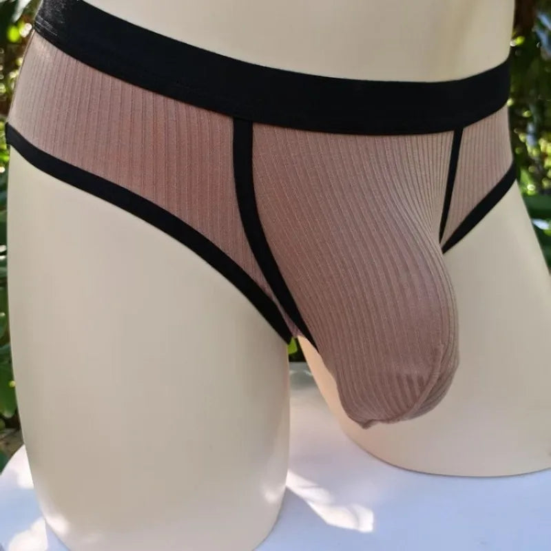 Men's Briefs with Large Pockets Are Very Sexy. Large-space Sports Underwear for Men.