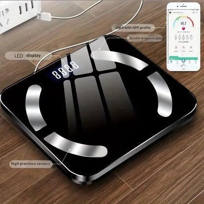 Digital Bathroom Scale with App Connectivity for Accurate Weight Measurement and Tracking