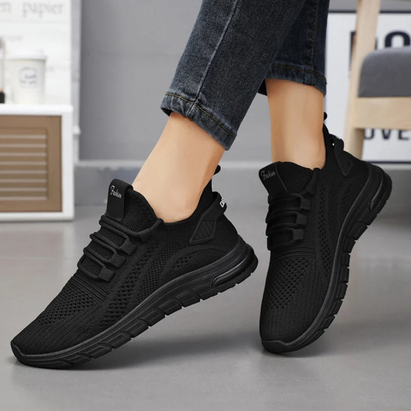Breathable Running Shoes for Women, 2025 Spring Fashion Casual Sneakers, Lightweight Anti Slip Sports Shoes.
