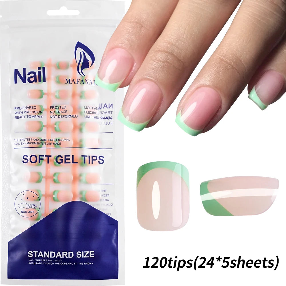 576pcs/Box Colorful Fake Nails Black Red Design, Oval Short Square Press On Mixed Full Cover Nail Tips.