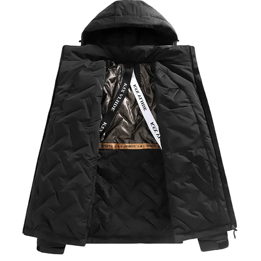Chaqueta acolchada impermeable de algodón para hombre, tallas grandes S-6XL.