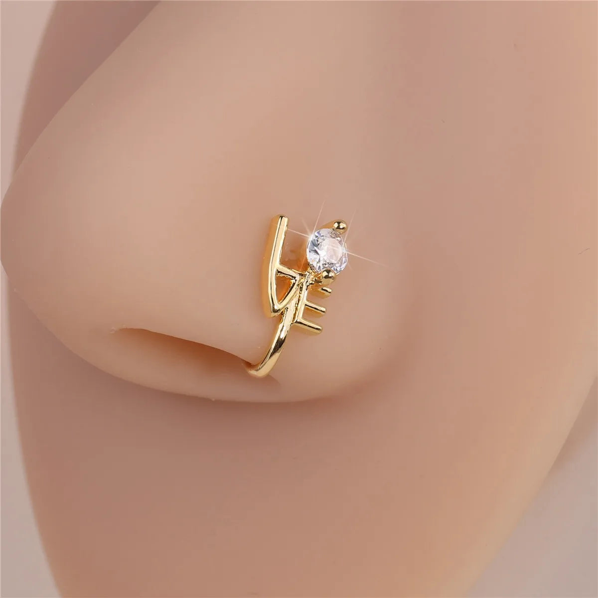 Nine Pieces Of Piercing-Free nose Rings, U-Shaped Nose Clips