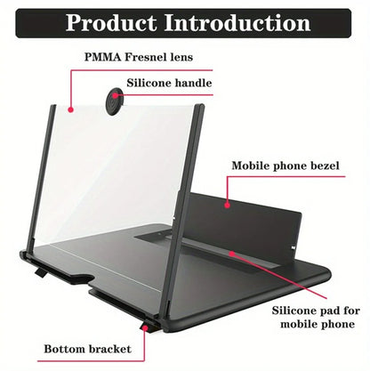 12 Inch Phone Large Screen Amplifier 3D Magnifying Glass