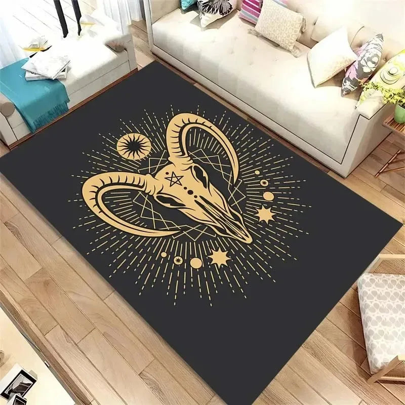 Tarot Pattern Floor Mats, Door Decoration, Home Living Room