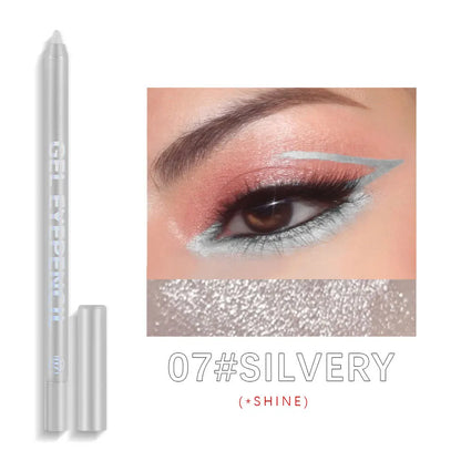 12 Colors Shine Pearlescent Eyeliner Pencil Waterproof Eyeliner Gel Pen