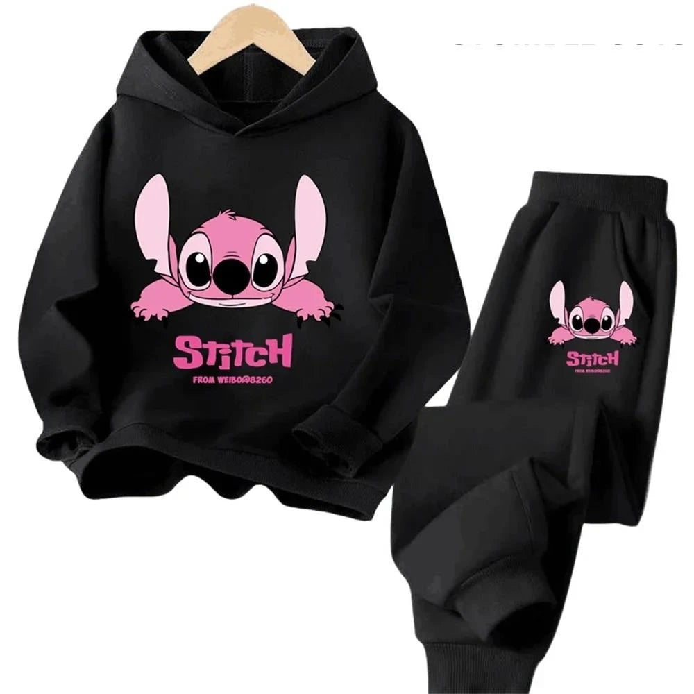 Children Hoodies Stitch Kawaii Fashion, Pullover Sweatshirt, Cartoons Girls Boy Kids Autumn Casual Clothes
