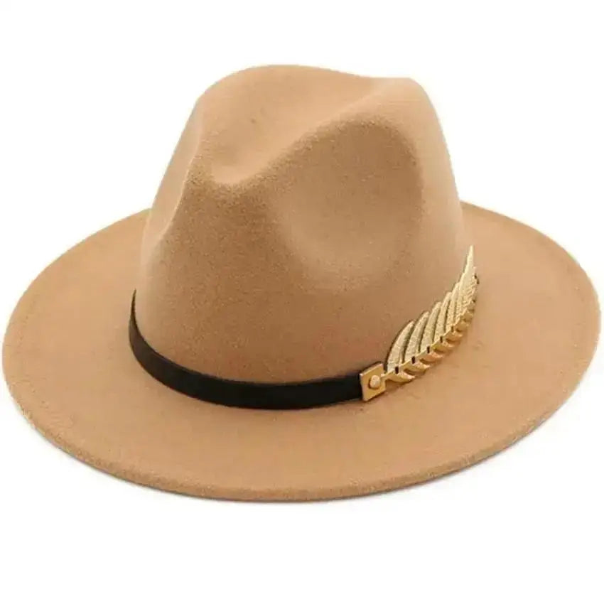 Simple Fashion Formal Occasion Couples Woolen Hats, Large Brimmed Jazz Hats.