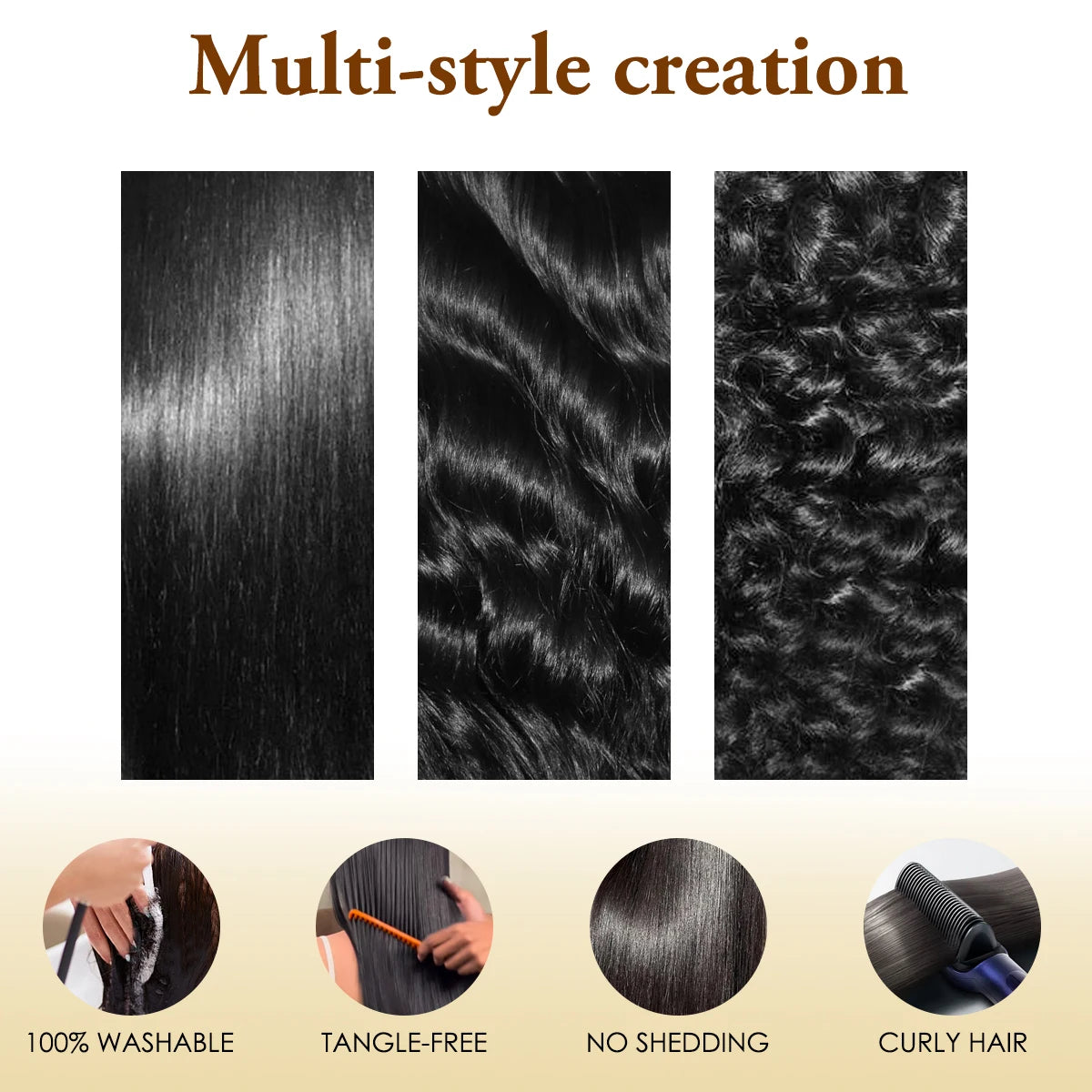 12A Straight Human Hair Bundles 100% Human Hair, 30 32 40 Inch Raw Hair Extensions, Black Remy Weave 3 4 Bundles.