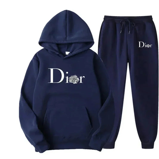 Nuevos conjuntos deportivos informales de moda para hombre, para correr al aire libre. Sudaderas y pantalones de chándal de dos piezas de manga larga para hombre, para otoño.