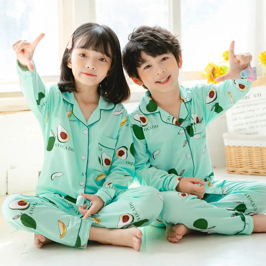 2 3 5 7 9 11 14 Years Pajamas Sets Boys Pajamas Girls Clothes Baby Kids  Clothing