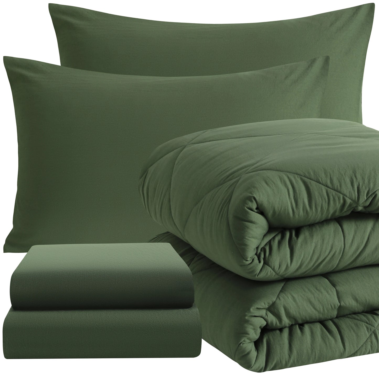 Comforter Set Includes Fitted Sheet, Top Sheet and Pillowcases