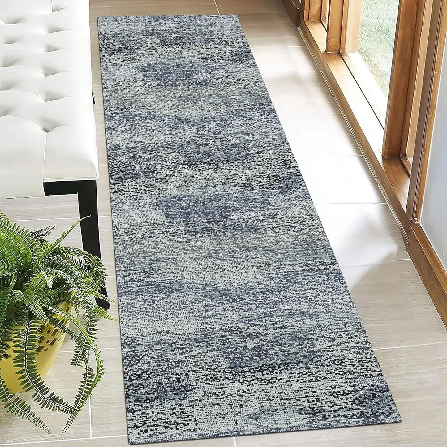 Stain & Water Resistant Non-Slip Rug for Living Room, Bedroom, Nursery