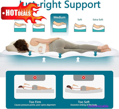 King Mattress Topper, Back Pain Relief,