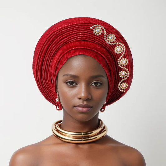 African Head tie Turbans for Women Muslim Headwear.