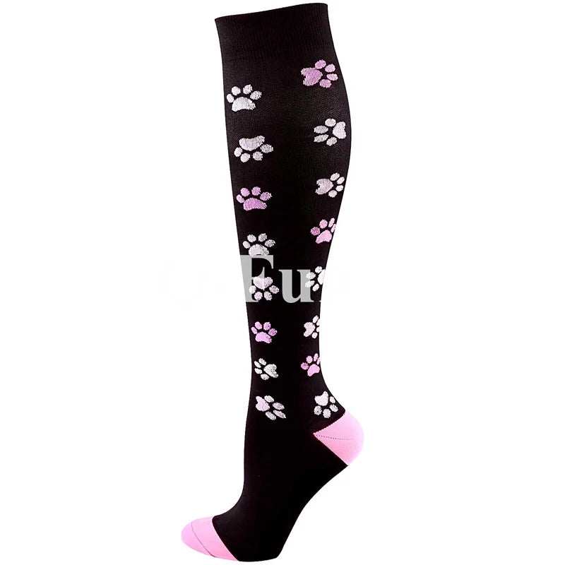Men & Women New Compression Socks, Sports Socks ,Medical, Nursing, Edema, Diabetes, Varicose Veins ,Flight Travel Cycling Socks.