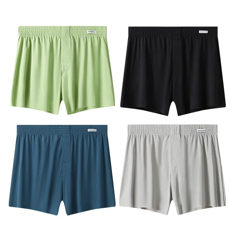 Men Arrow Shorts Ice Silk Underwear Sleepwear Boxers Shorts.