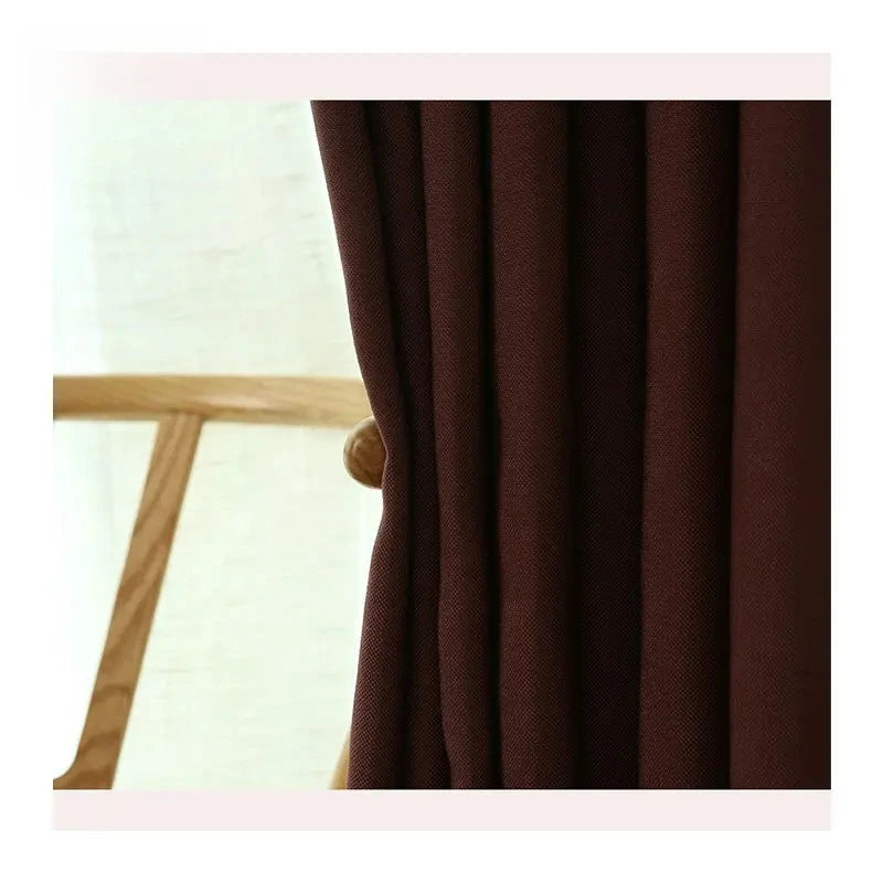 Thickened Velvet Linen Curtains for Living Room,  Bedroom  Modern  Backdrop  Feel Comfortable
