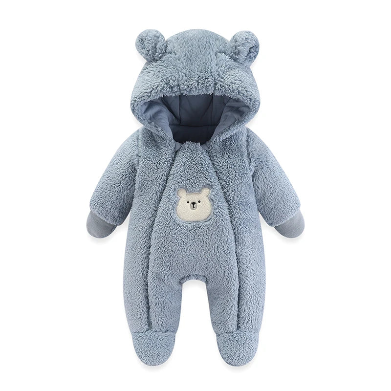 Newborn Baby Winter Jacket  Hooded  Romper   Boys  Girl  0 to 12 Months