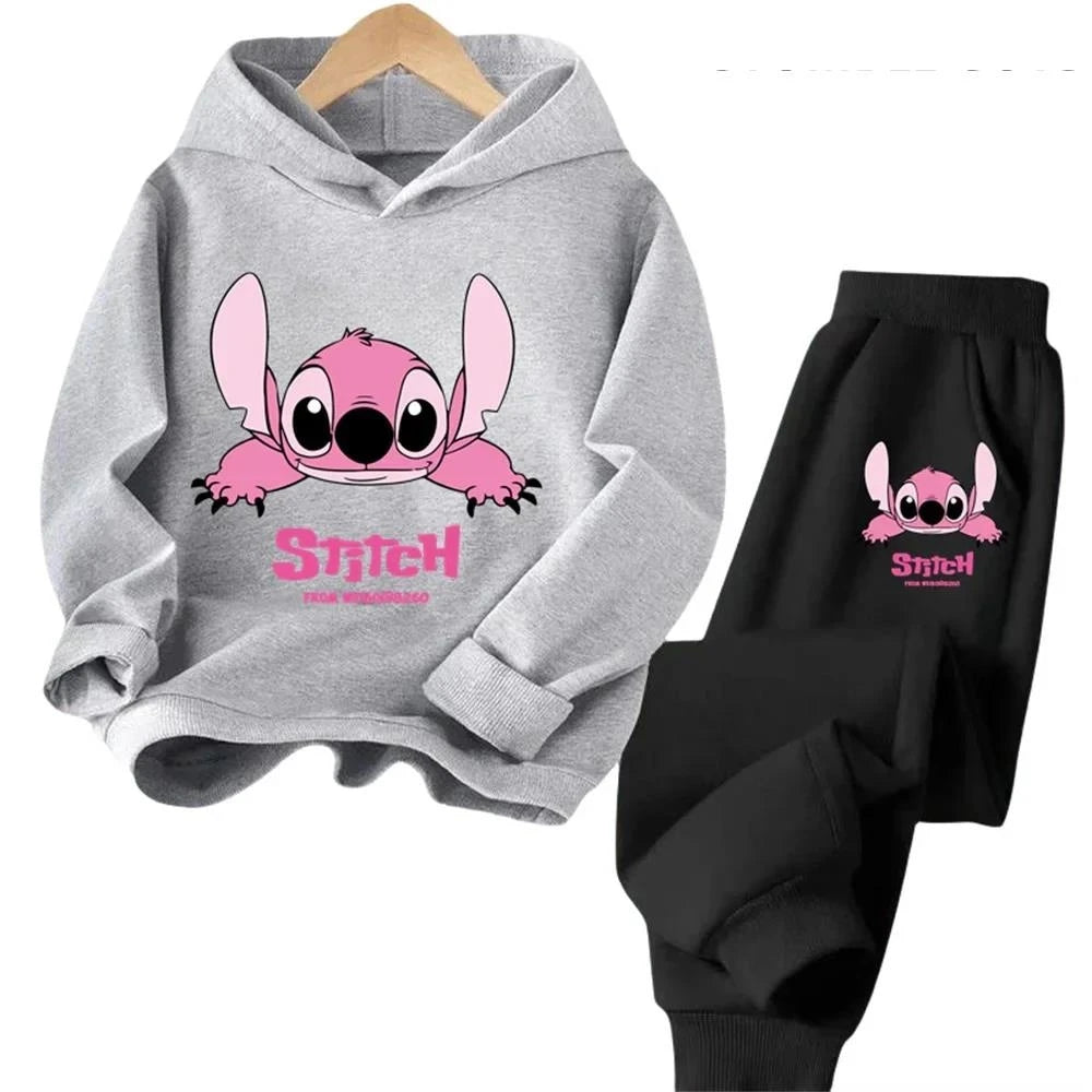 Children Hoodies Stitch Kawaii Fashion, Pullover Sweatshirt, Cartoons Girls Boy Kids Autumn Casual Clothes