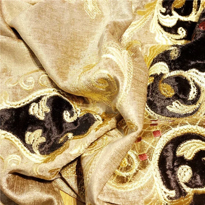 Luxurious Drapes for Bedroom Window ,Hot Model European-Style Luxury  Curtains for Living Room