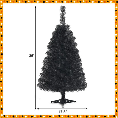 Black Tree For Christmas Decoration Ornaments, Home Decoration.