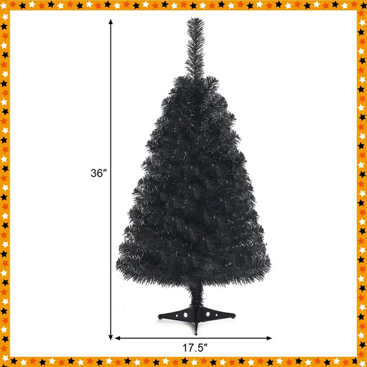 Black Tree For Christmas Decoration Ornaments, Home Decoration.