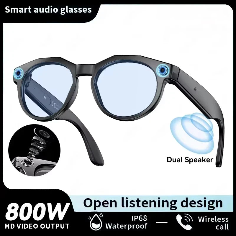 8K HD AI Smart Glasses, Chat GPT 800MP Camera, Bluetooth, Call AI Translation ,Voice Assistant Control ,Sunglasses Women Men 2026.