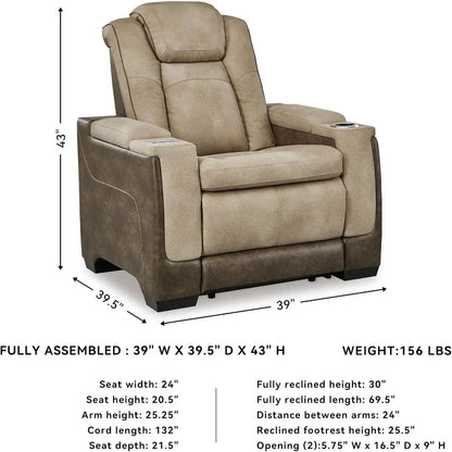 Next-Gen Power Recliner, Adjustable Headrest