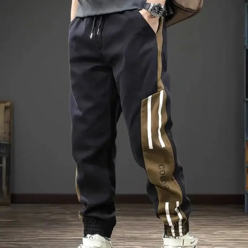 Casual Male Trousers Baggy  Vintage Men's Cargo Pants