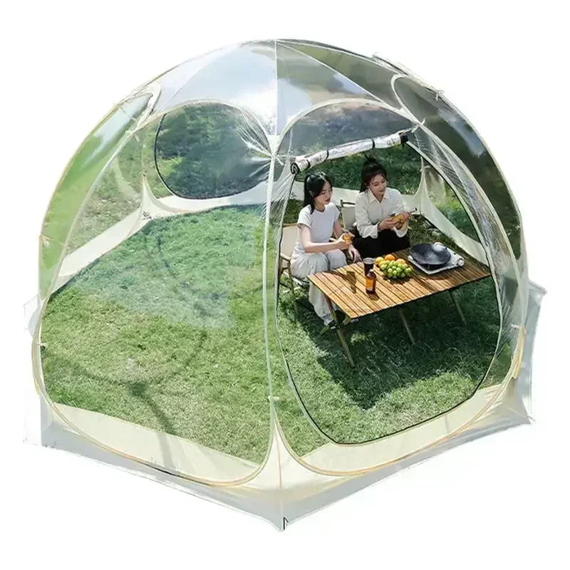 Transparent Camping Tent 4-8 Person , Dome  Spherical 360 Degree Panoramic Outdoor Sun Room