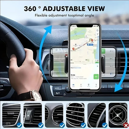 Car Phone Holder Air Vent Clip Mount , GPS Support For 4.7-6.7 Inch Mobile Devices