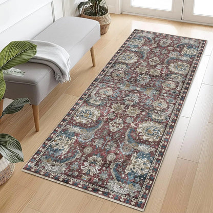 Stain & Water Resistant Non-Slip Rug for Living Room, Bedroom, Nursery