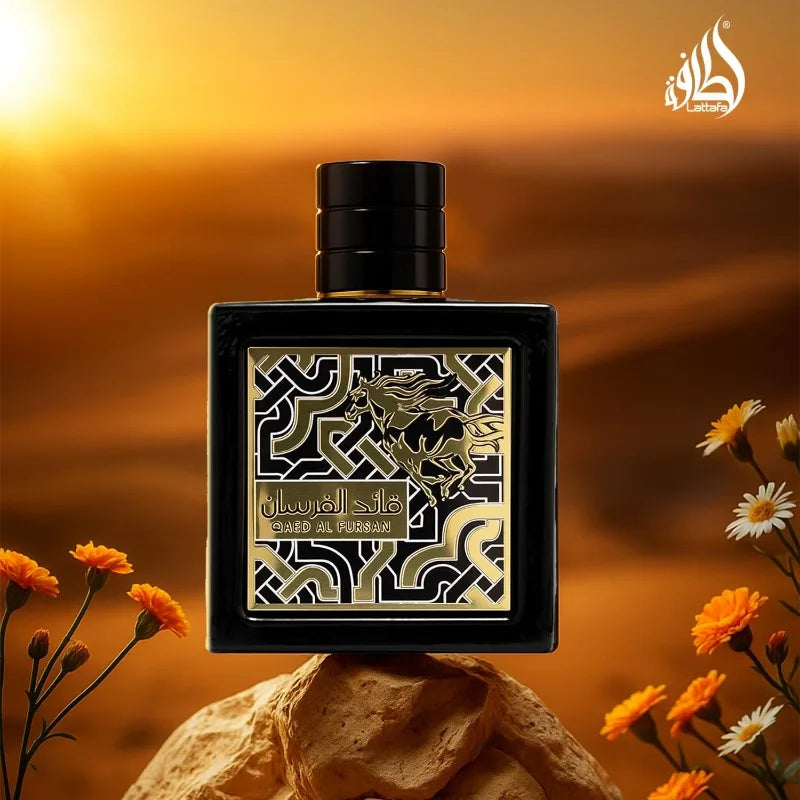 Lattafa Qaed Al Fursan for Men, Eau de Parfum Spray, 3.04 Ounce