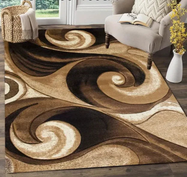Geometric Large Carpet Light Luxury European Carpet, Home Sofa and Tea Table Floor Mat Decoration.