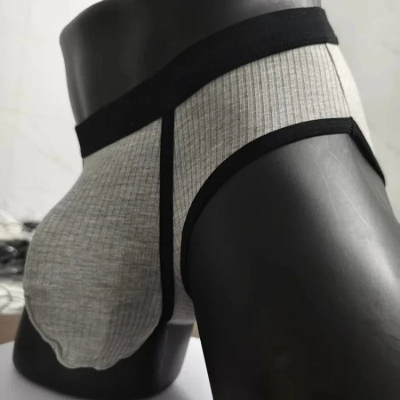 Men's Briefs with Large Pockets Are Very Sexy. Large-space Sports Underwear for Men.