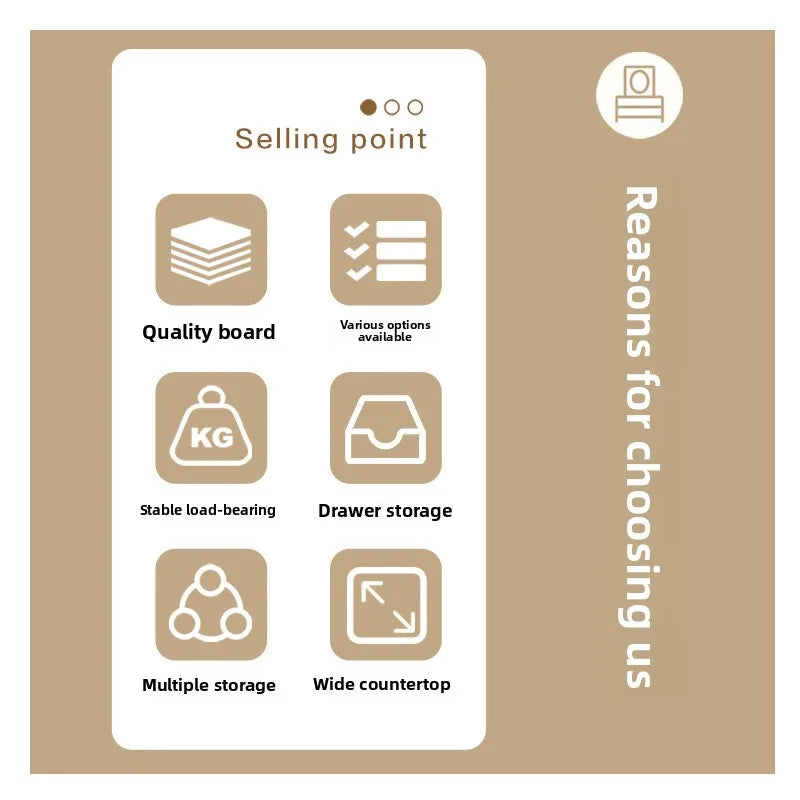 bay window dressing table makeup  cabinet