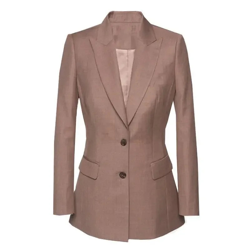 Wear To Work Business Professional Blazer, and Trouser Suit Women 2 Pant Sets.