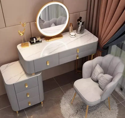 Bedroom Desk Dressing Table Chair Mirror Drawers