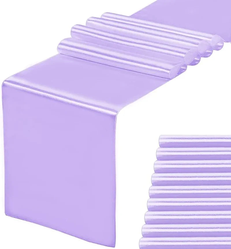 2-10PCS Satin Table Runner 30x275cm For Wedding, Party Events, Decoration, Birthday Parties ,Banquets, Decor, Graduations ,Engagements.