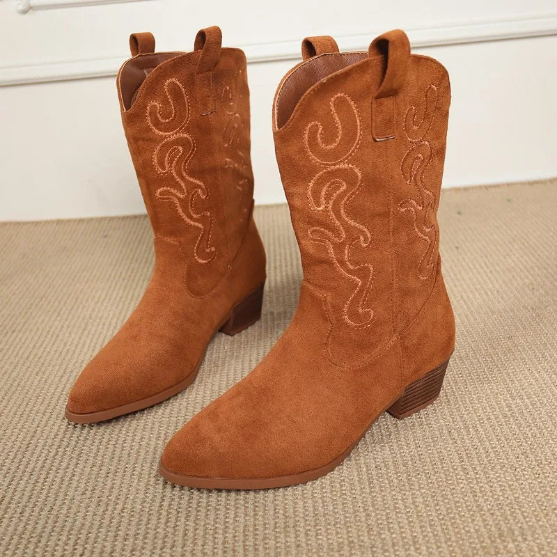 Embroidered Western Cowboy Boots for Women.