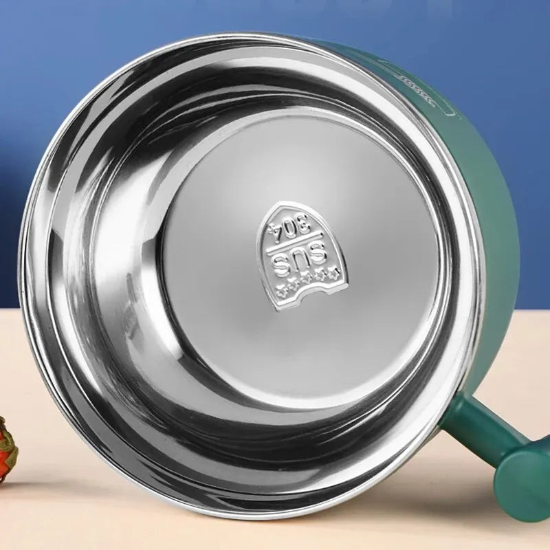 Stainless Steel Bowl With Lid For Instant Noodles, Sealed And Portable Drain Bowl For Kitchen.