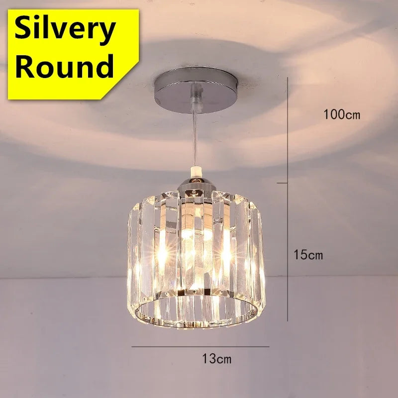 LED Creative Personality Crystal Ceiling Lamp Corridor Entrance Chandelier.